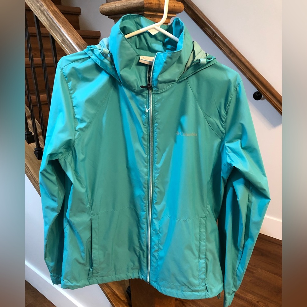 Womens Columbia Zip Light Raincoat